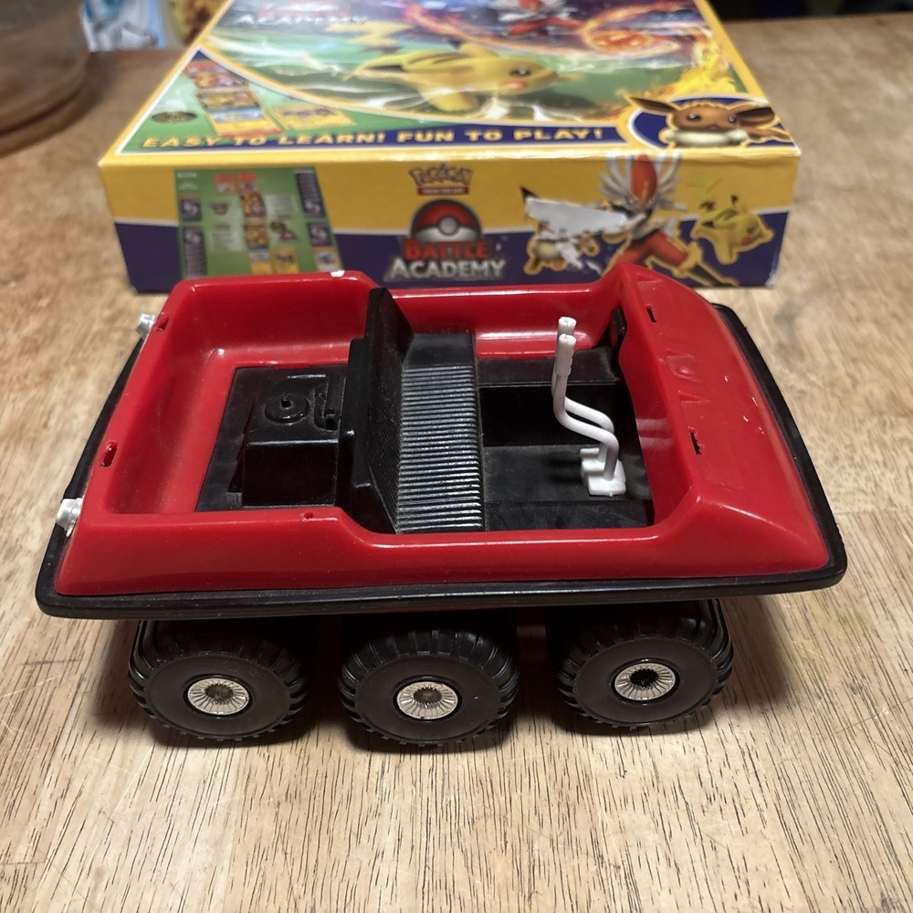 Vintage Gay Toys Red Plastic 6 Wheels Amphibious Vehicle Toy Van